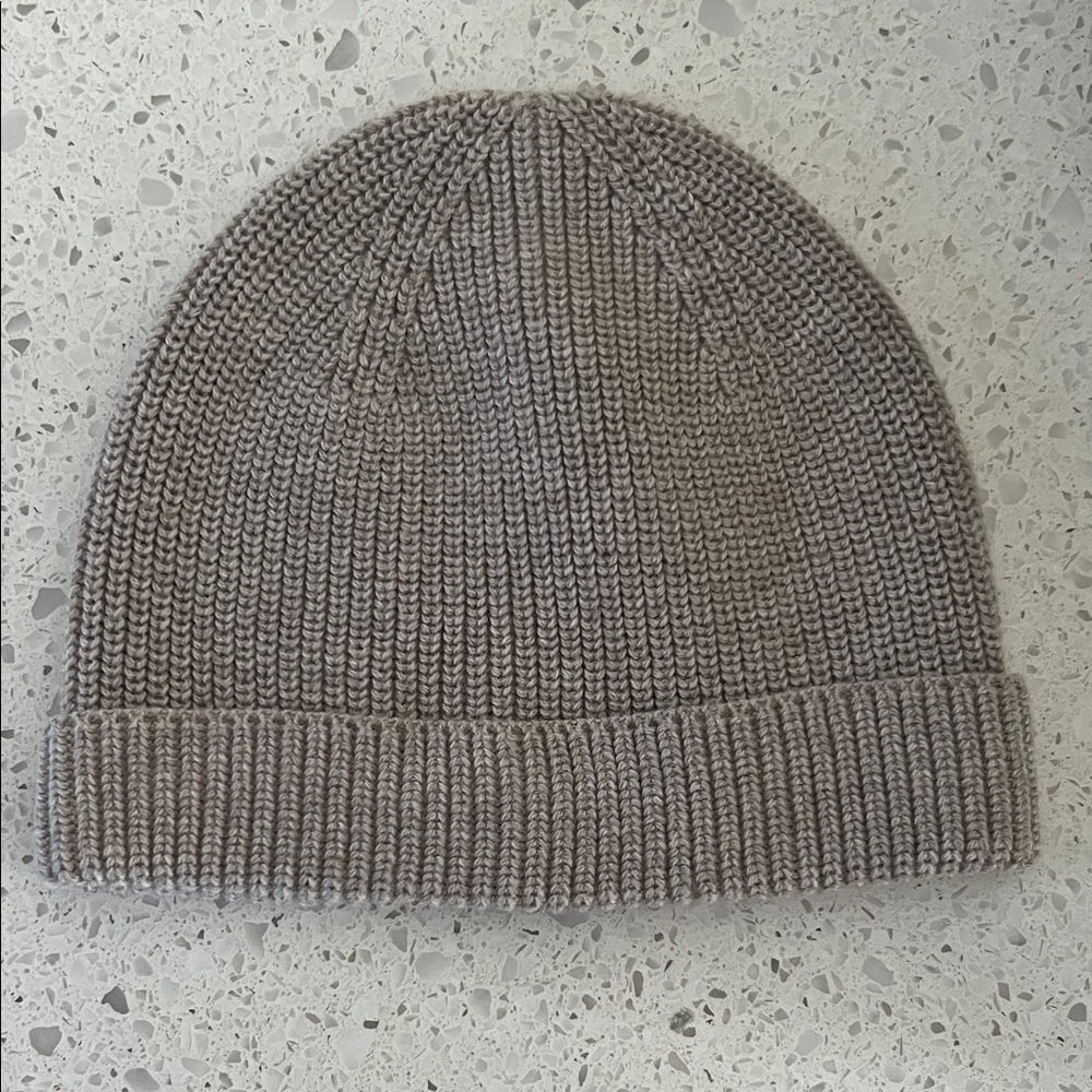 Zara Cozy Knit Beanie in Taupe 6-12months